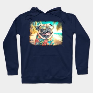 Beach Pug Hoodie